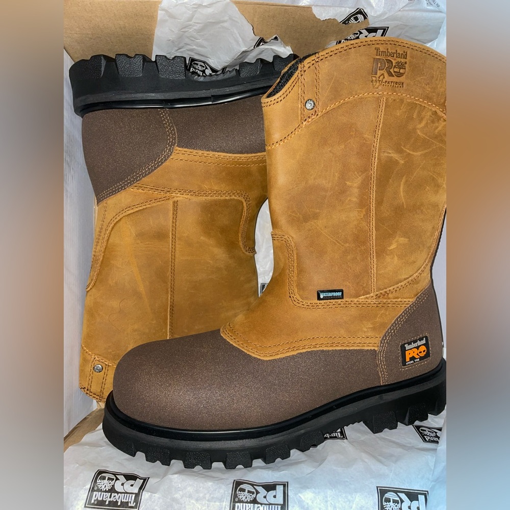 9" RIGMASTER WELLINGTON STEEL SAFETY TOE WATERPROOF—-MENS SIZE 9